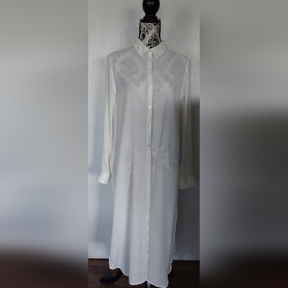 PHILOSOPHY EMBROIDERED SHIRT DUSTER/DRESS L - Picture 2 of 9